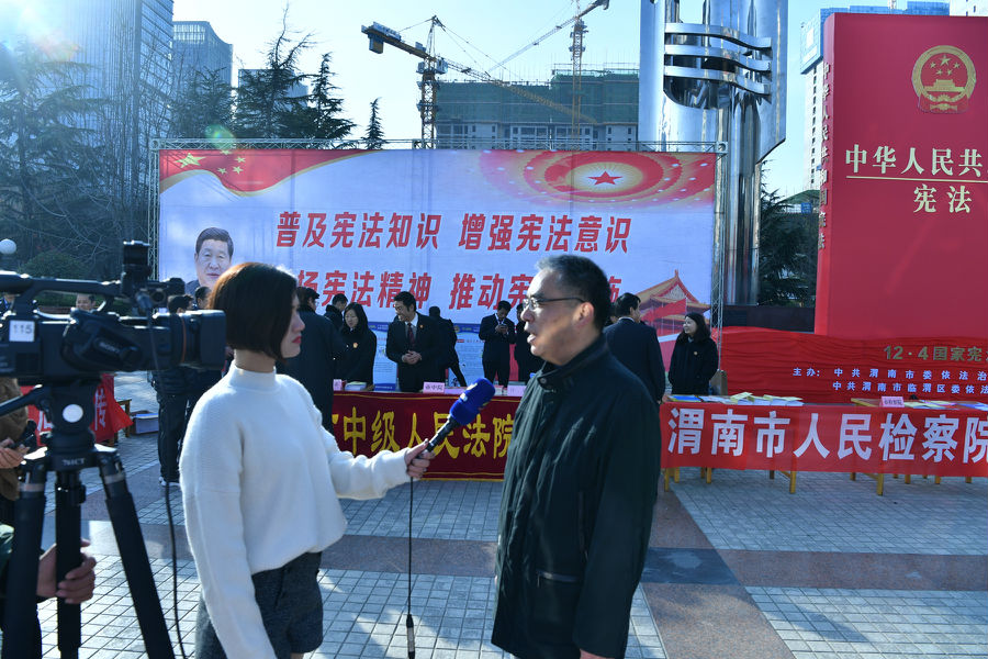 我委安延會(huì)秘書長(zhǎng)接受電視臺(tái)采訪